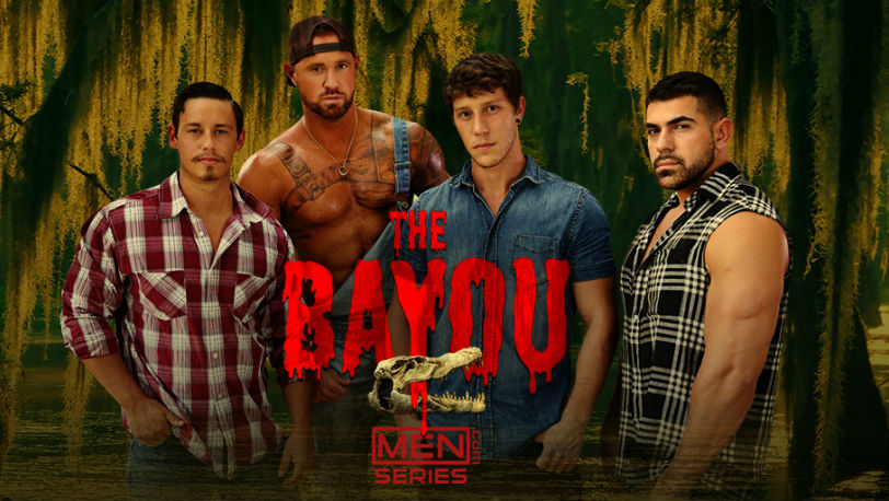 Tobias, Paul Canon, Damien Stone and Michael Roman in “The Bayou” from Men.com