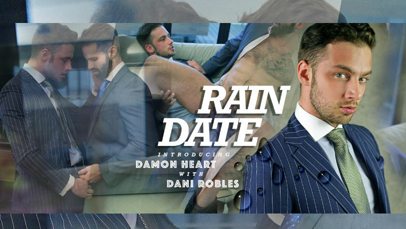 Suited hunk Dani Robles gets fucked by Damon Heart in “Rain Date” from Men at Play