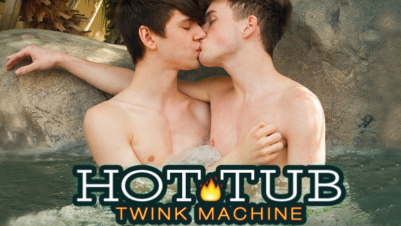 Cute twinks Caleb Gray and Hunter Graham in “Hot Tub Twink Machine” from 8teenBoy