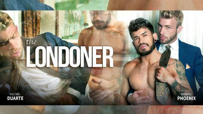 Pietro Duarte and Gabriel Phoenix flip-fuck in “The Londoner” from Men at Play