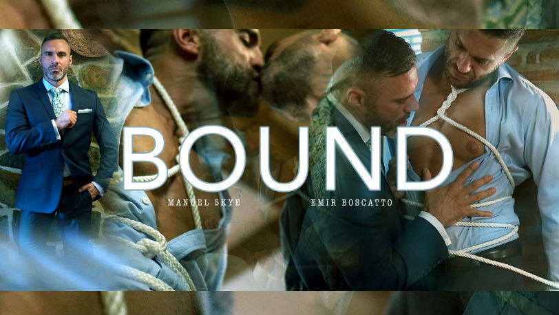 Emir Boscatto and Manuel Skye looking hotter than ever in “Bound” from Men at Play